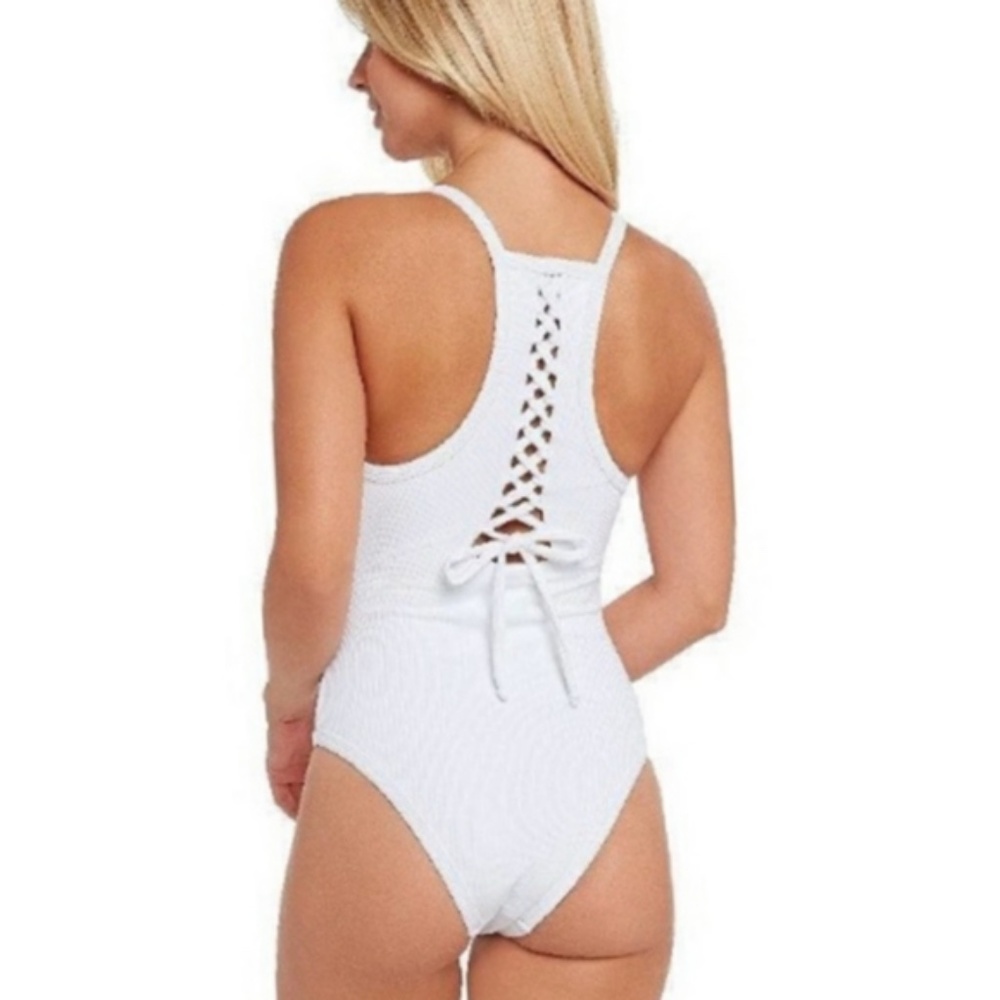 CHLOE ROSE Carnation Cut Out One Piece In White - Picture 4 of 7